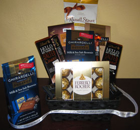 Thank You Ghirardelli Chocolate Gift Basket.